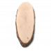 Oval wooden board with bark